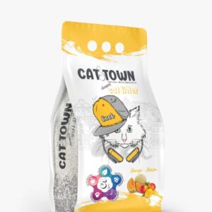 Asternut Igienic Cat Town Mango si Pepene Galben pentru Pisici 5L