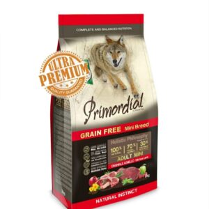 Primordial Grain-Free Holistic Dog Adult Mini cu Miel si Mistret 2kg